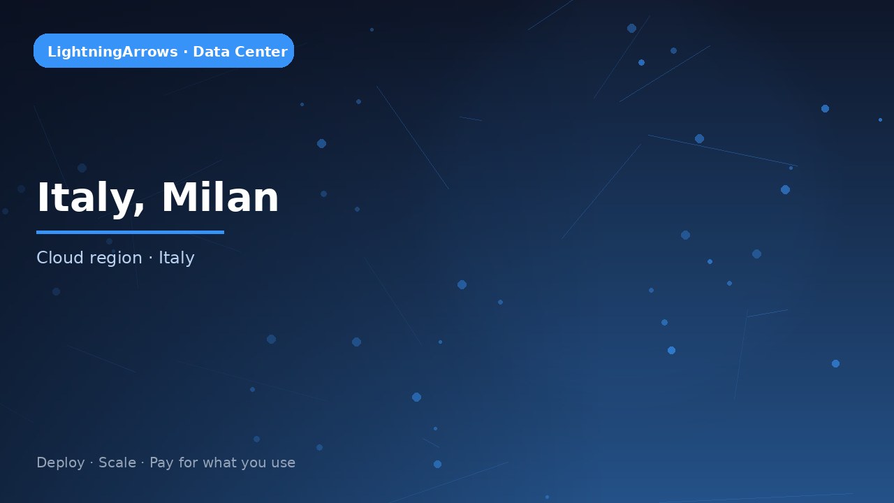 Italy, Milan — LightningArrows data center