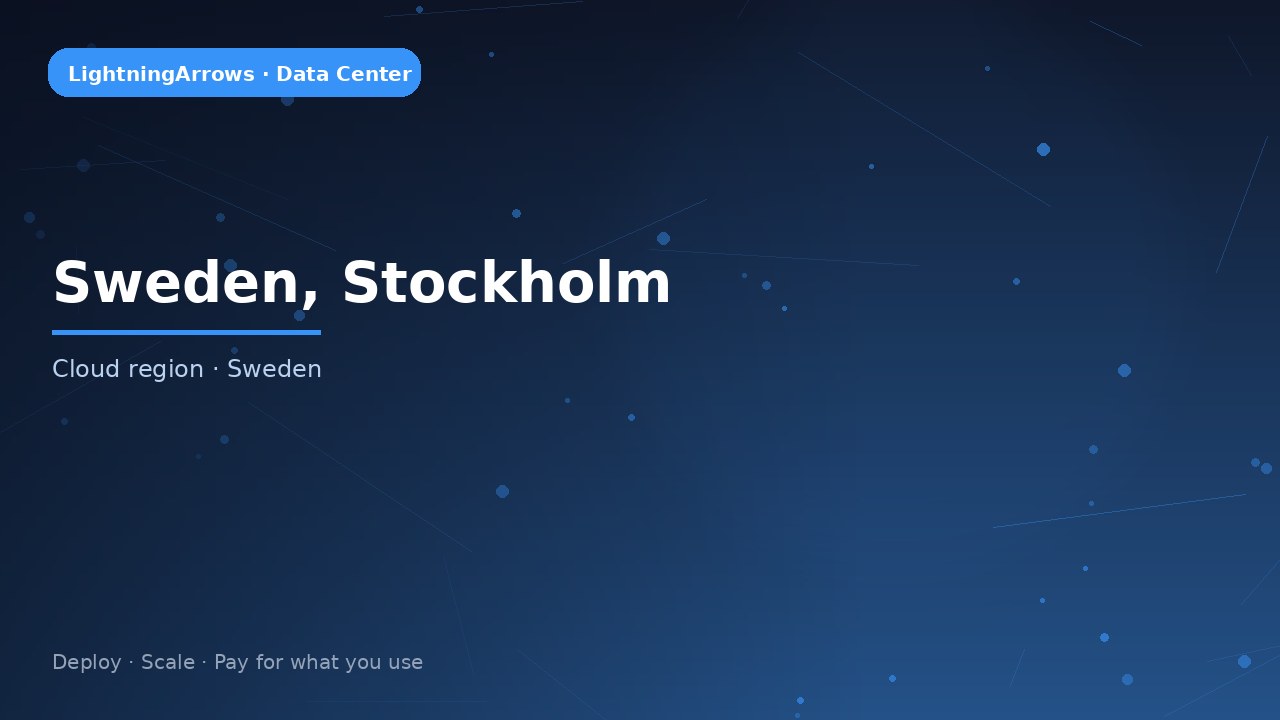 Sweden, Stockholm — LightningArrows data center