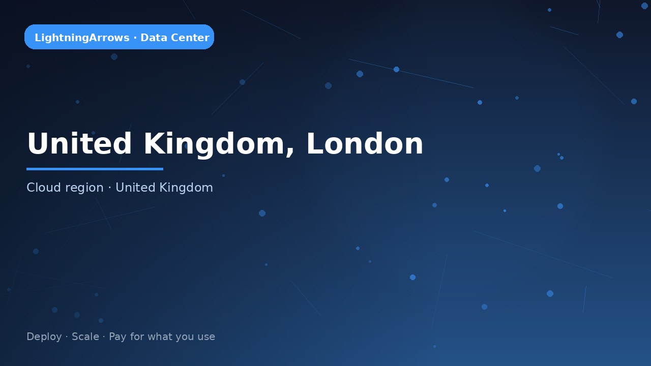 United Kingdom, London — LightningArrows data center